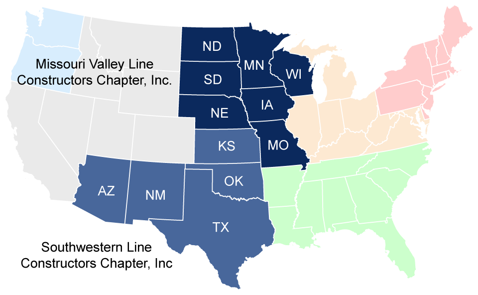 NECA USA Map